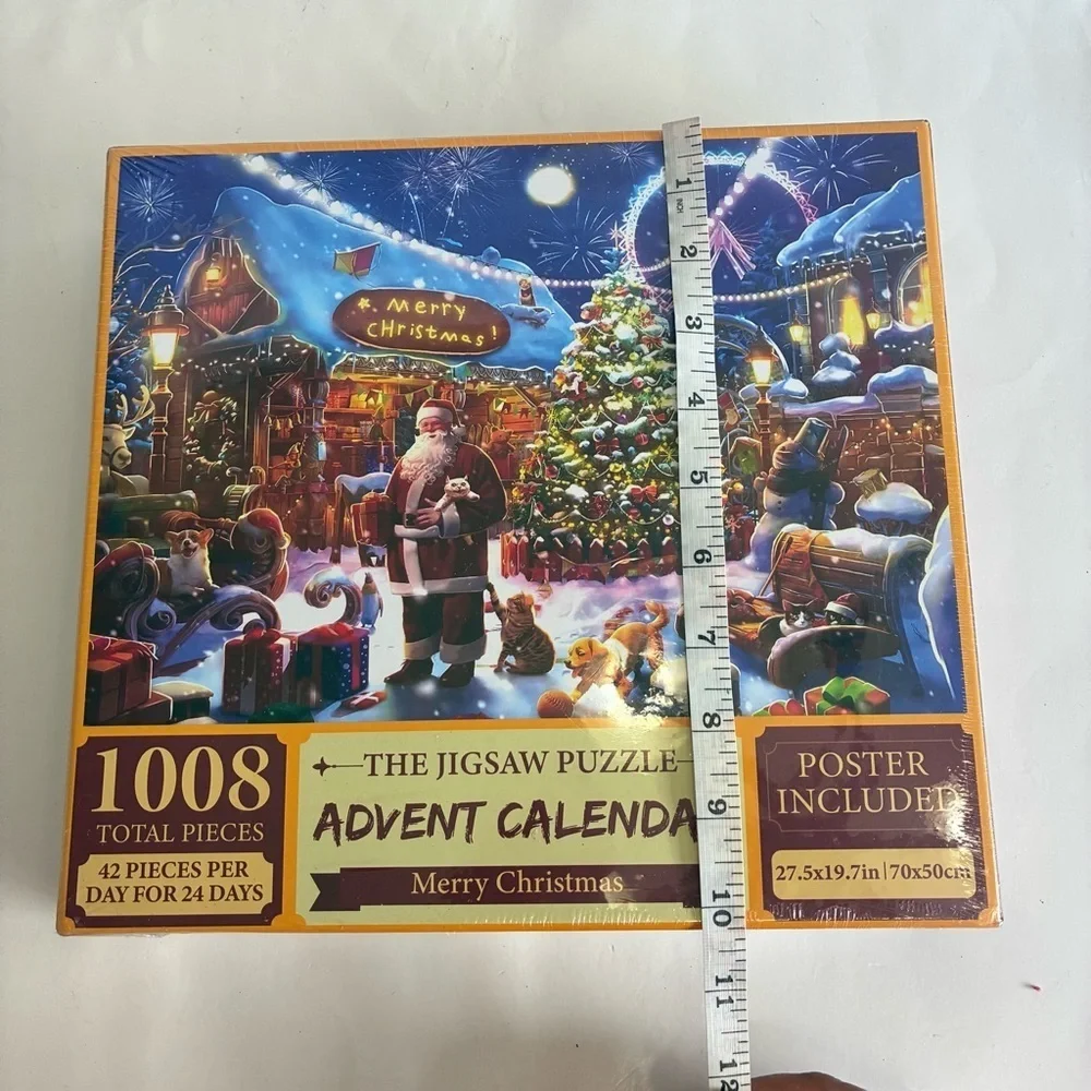 The Jigsaw Puzzle Merry Christmas Advent Calendar 1008 pcs